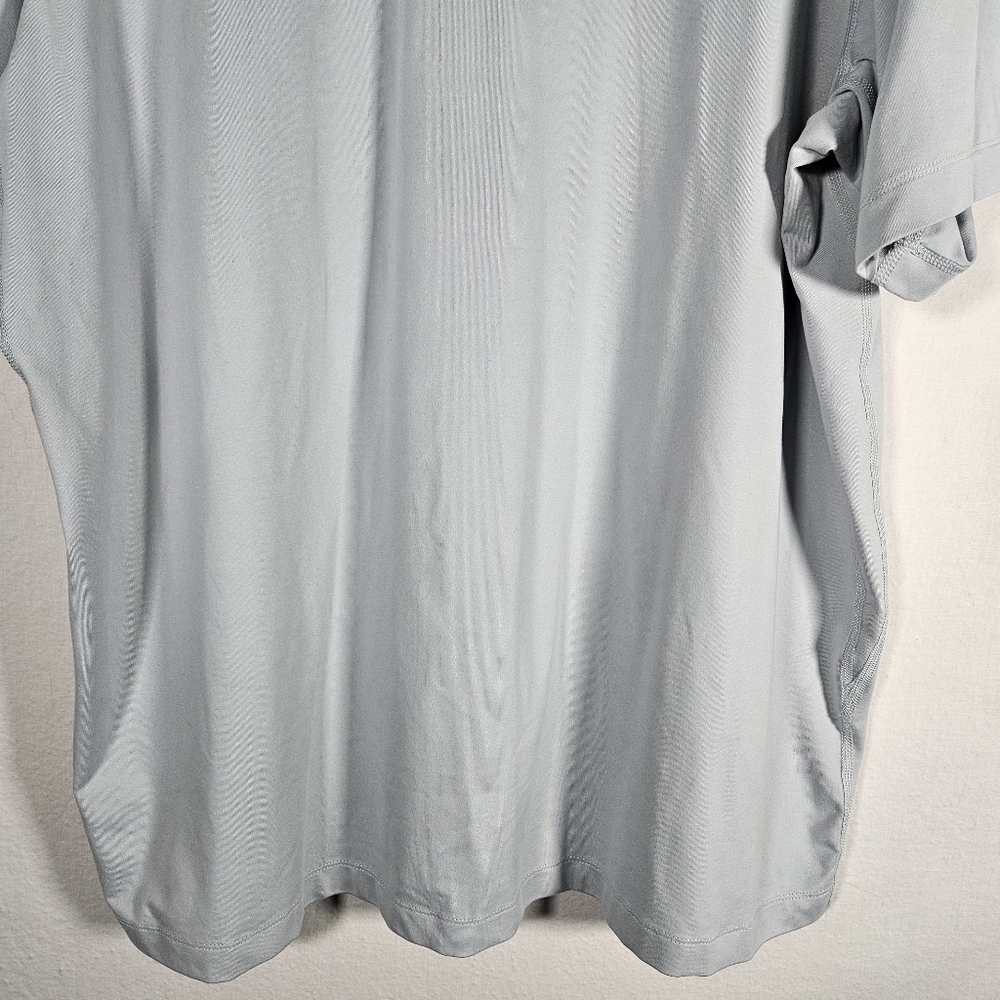 5.11 Tactical Men's XL Polo Short Sleeve Odyssey Chest Pocket Lt Grey Shirt Zip - Picture 8 of 11